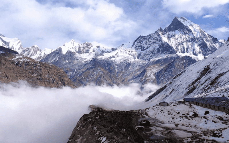 Como e a vida na cordilheira do Himalaia