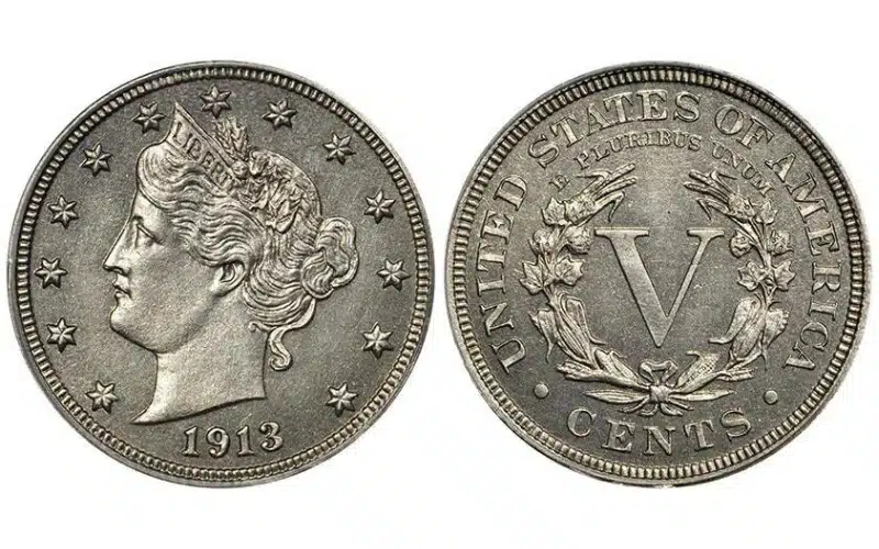 6. 5 Cents Liberty Head Nickel 45 milhoes de dolares