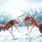 Como as colonias de formigas sobrevivem a chuva