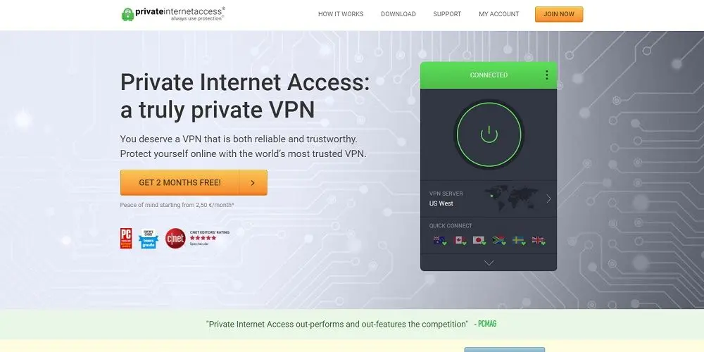 private internet access (pia)
