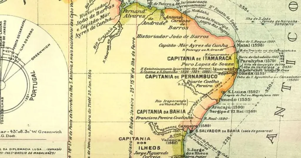 Capitanias Hereditarias Mapas e Curiosidades