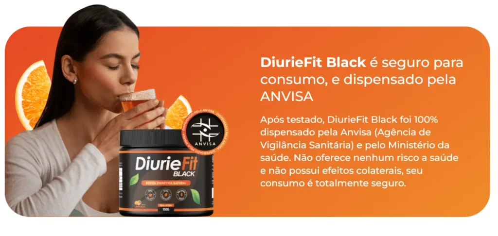 Efeito detox do Diuriefit Black infográfico explicando os benefícios do suplemento