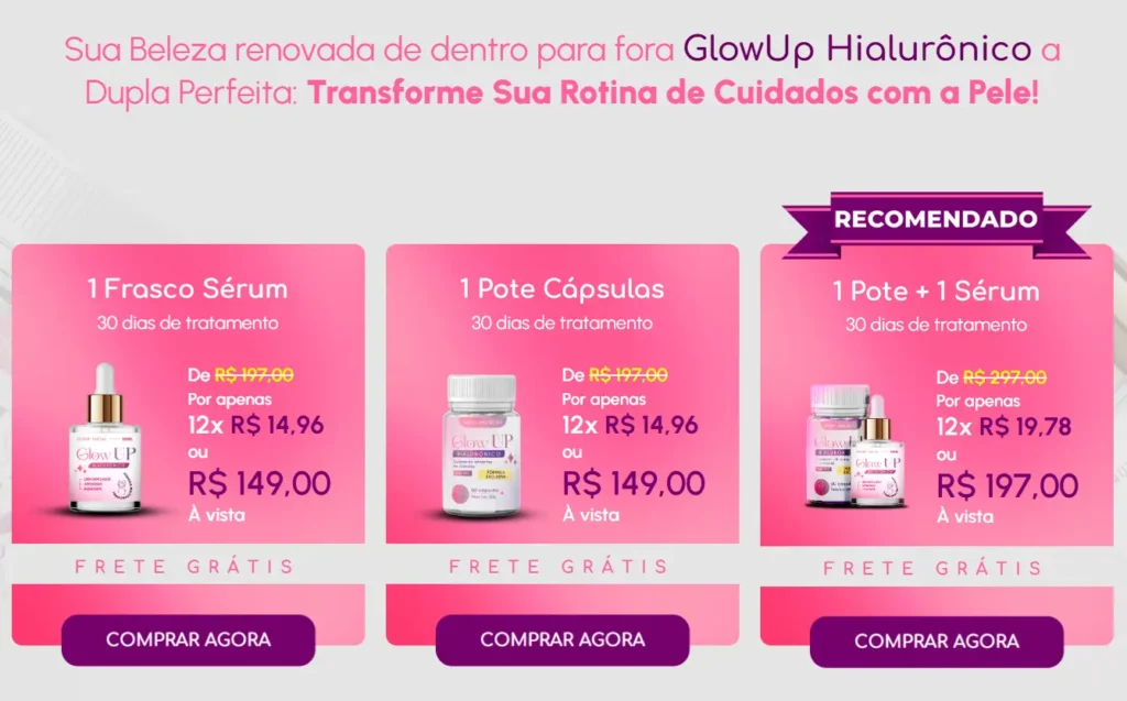 Glow Up em Promoção Garanta já o seu!